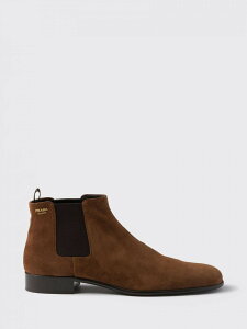 �v���_ PRADA �u�[�c ���f�B�[�X �u���E�� Boots 1T301OF025054 �֐� �������� 2026SS gi