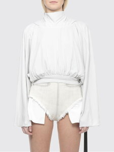 ���b�N�E�I�E�G���X�E�_�[�N�V���h�E RICK OWENS DRKSHDW �g���[�i�[ ���f�B�[�X �z���C�g Sweatshirts DS01F4218RN �֐� �������� 2026SS gi
