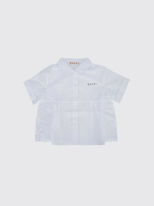 �}���j MARNI �V���c �{�[�C�Y �z���C�g Casual shirts M01741M00UWMC121F �֐� �������� 2026SS gi