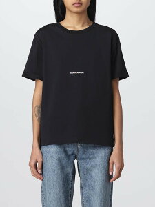 �C�� �T�����[���� SAINT LAURENT PARIS �|���V���c T�V���c ���f�B�[�X �u���b�N T-shirts and polo shirts 460876YB2DQ �֐� �������� 2025AW gi