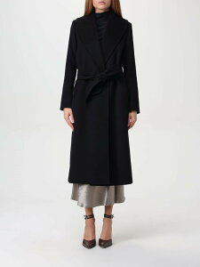 �}�b�N�X�}�[�� �X�e���f�B�I MAX MARA STUDIO �g�����`�R�[�g �R�[�g ���f�B�[�X �u���b�N Coats and trench coats 2426016052600 Black �֐� �������� 2026AW gi