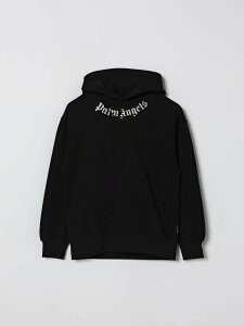 �p�[���E�G���W�F���X PALM ANGELS �N���[�l�b�N�W�����p�[ �j�b�g�E�F�A �{�[�C�Y �u���b�N Crew neck jumpers PBBB012S26FLE003 �֐� �������� 2026SS gi