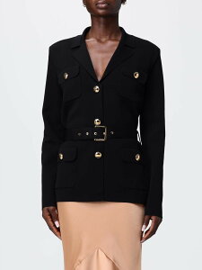 �G���U�x�b�^ �t�����L ELISABETTA FRANCHI �X�[�c�W���P�b�g �X�[�c �W���P�b�g ���f�B�[�X �u���b�N Suit Jackets MK10B62E2 �֐� �������� 2026SS gi