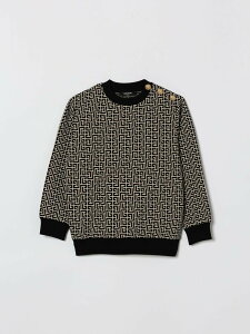 �o���}�� BALMAIN �N���[�l�b�N�W�����p�[ �j�b�g�E�F�A �{�[�C�Y �x�[�W�� Crew neck jumpers BX4P00Z2411 �֐� �������� 2026SS gi