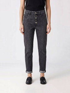 �h���_�b�v DONDUP �f�j�� ���f�B�[�X �u���b�N Jeans DP26BLDFE330DLZ7 �֐� �������� 2026SS gi