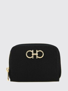 �t�F���K�� FERRAGAMO �J�[�h�z���_�[ ���z ���f�B�[�X �u���b�N Wallets and Card Holders 220406 758664 Black �֐� �������� 2026SS gi