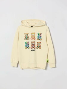 �o���E�L�b�Y BARROW KIDS �N���[�l�b�N�W�����p�[ �j�b�g�E�F�A �{�[�C�Y �x�[�W�� Crew neck jumpers S6BKJUHS080 �֐� �������� 2026SS gi