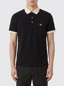 �o�����`�m VALENTINO �|���V���c �����Y �u���b�N Polo shirts 8V0MH01KBGT Black �֐� �������� 2026AW gi