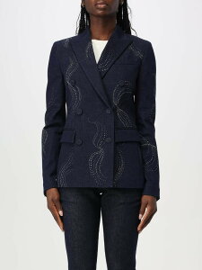 �h���_�b�v DONDUP �X�[�c�W���P�b�g �X�[�c �W���P�b�g ���f�B�[�X �u���[ Suit Jackets DJ441DS0345DHX2W �֐� �������� 2025AW gi