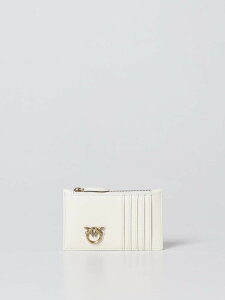 �s���R PINKO �J�[�h�z���_�[ ���z ���f�B�[�X �z���C�g Wallets and Card Holders 100251A0F1 �֐� �������� 2026SS gi