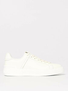 �o���}�� BALMAIN �X�j�[�J�[ ���f�B�[�X �z���C�g Sneakers DN1VI690LVTR �֐� �������� 2025SS gi