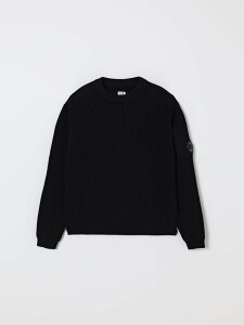 �V�[�s�[�J���p�j�[ C.P. COMPANY �N���[�l�b�N�W�����p�[ �j�b�g�E�F�A �{�[�C�Y �u���b�N Crew neck jumpers CUW00HLHE76 �֐� �������� 2025AW gi
