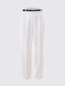 �}�b�N�X�}�[�� �X�e���f�B�I MAX MARA STUDIO �Y�{�� �p���c ���f�B�[�X �z���C�g Trousers 2616131062600 White �֐� �������� 2026SS gi