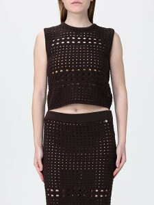 �����[ �W���[ LIU JO �Z�[�^�[ �j�b�g�E�F�A ���f�B�[�X �u���E�� Knitwear WA6326MA79R �֐� �������� 2026SS gi