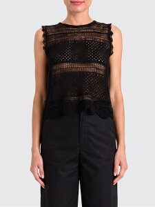�c�C���Z�b�g TWINSET T�V���c �g�b�v�X ���f�B�[�X �u���b�N T-shirts and tops 261TT3172 �֐� �������� 2026SS gi
