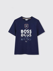 �q���[�S �{�X HUGO BOSS �����O�X���[�uT�V���c T�V���c �{�[�C�Y �u���[ Long sleeve t-shirts J53253 �֐� �������� 2026SS gi