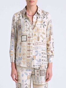 �����j MOMONI �V���c ���f�B�[�X �x�[�W�� Shirts 265MMOSH001265MO01 �֐� �������� 2026SS gi