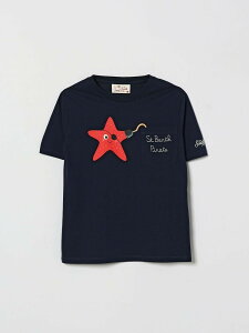 �G���V�[�c�[�Z�C���g�o�[�X MC2 SAINT BARTH �����O�X���[�uT�V���c T�V���c �{�[�C�Y �u���[ Long sleeve t-shirts EDD0001 Blue �֐� �������� 2026SS gi