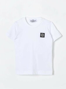 �X�g�[�� �A�C�����h STONE ISLAND JUNIOR �����O�X���[�uT�V���c T�V���c �{�[�C�Y �z���C�g Long sleeve t-shirts 811620147 �֐� �������� 2025AW gi