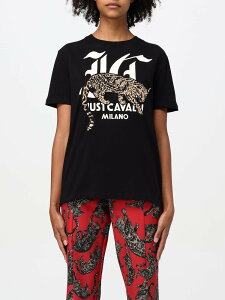 �W���X�g �J���@�� JUST CAVALLI �|���V���c T�V���c ���f�B�[�X �u���b�N T-shirts and polo shirts 77PAHA02CJ718 �֐� �������� 2024AW gi