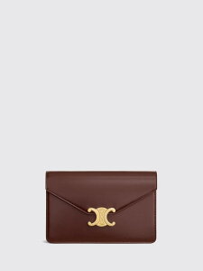 �Z���[�k CELINE �J�[�h�z���_�[ ���z ���f�B�[�X �u���E�� Wallets and Card Holders 10L033DPV �֐� �������� 2026SS gi
