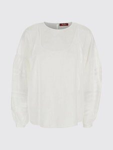 �}�b�N�X�}�[�� �X�e���f�B�I MAX MARA STUDIO T�V���c �g�b�v�X ���f�B�[�X �z���C�g T-shirts and tops 2616261022600 White �֐� �������� 2026SS gi