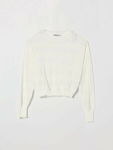 �p�g���c�B�A �y�y PATRIZIA PEPE �N���[�l�b�N�W�����p�[ �j�b�g�E�F�A �K�[���Y �z���C�g Crew neck jumpers 7K0077K303 �֐� �������� 2026SS gi
