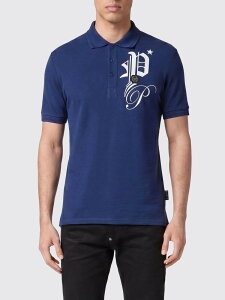 �t�B���b�v �v���C�� PHILIPP PLEIN �|���V���c �����Y �u���[ Polo shirts SADCMTK6882PTE003N Blue �֐� �������� 2026SS gi