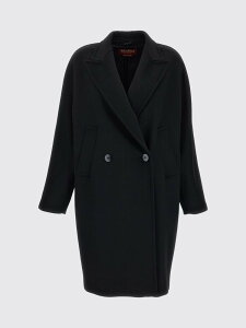 �}�b�N�X�}�[�� �X�e���f�B�I MAX MARA STUDIO �g�����`�R�[�g �R�[�g ���f�B�[�X �u���b�N Coats and trench coats 2626016071600 Black �֐� �������� 2026AW gi