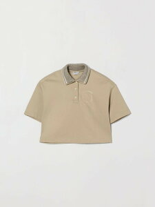 �u���l�� �N�`�l�� BRUNELLO CUCINELLI �|���V���c �g�b�v�X �K�[���Y �x�[�W�� Polo shirts BL946E450 Beige �֐� �������� 2026SS gi