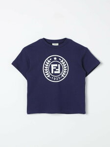 FENDI FENDI �����O�X���[�uT�V���c T�V���c �{�[�C�Y �u���[ Long sleeve t-shirts JUI1675V0 �֐� �������� 2024AW gi