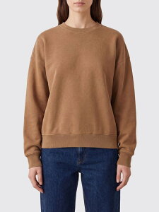 �C�� �T�����[���� SAINT LAURENT PARIS �g���[�i�[ ���f�B�[�X �u���E�� Sweatshirts 807761Y36SV Brown �֐� �������� 2026SS gi