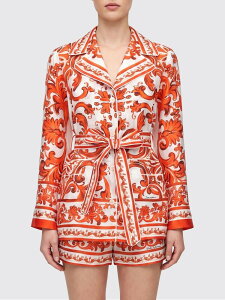 �h���`�F&�K�b�o�[�i DOLCE&GABBANA �V���c ���f�B�[�X �I�����W Shirts F5Q03TGDDRE Orange �֐� �������� 2026AW gi