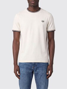 �t���b�h �y���[ FRED PERRY T�V���c �����Y T-shirts FPM1588V57 Ivory �֐� �������� 2026SS gi