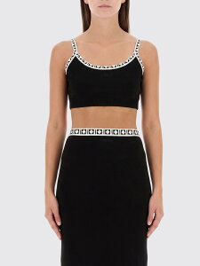 ���F���T�[�` VERSACE T�V���c �g�b�v�X ���f�B�[�X �u���b�N T-shirts and tops 10253561A18357 Black �֐� �������� 2026AW gi