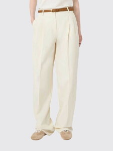 �}�b�N�X�}�[�� �X�e���f�B�I MAX MARA STUDIO �Y�{�� �p���c ���f�B�[�X Trousers 2626136081600 Ivory �֐� �������� 2026AW gi