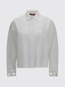 �}�b�N�X�}�[�� �X�e���f�B�I MAX MARA STUDIO �V���c ���f�B�[�X �z���C�g Shirts 2626116011600 White �֐� �������� 2026AW gi