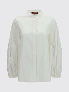 �}�b�N�X�}�[�� �X�e���f�B�I MAX MARA STUDIO �V���c ���f�B�[�X �z���C�g Shirts 2626116071600 White �֐� �������� 2026AW gi