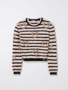 �s���R�L�b�Y PINKO KIDS �N���[�l�b�N�W�����p�[ �j�b�g�E�F�A �K�[���Y �s���N Crew neck jumpers F4PIJGJP052 Pink �֐� �������� 2025AW gi