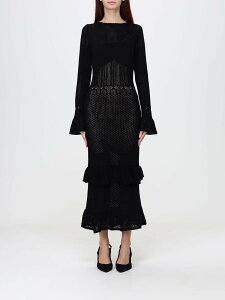 �c�C���Z�b�g TWINSET �����s�[�X �h���X ���f�B�[�X �u���b�N Dresses 262TP3070 Black �֐� �������� 2026AW gi
