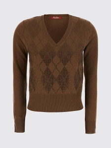 �}�b�N�X�}�[�� �X�e���f�B�I MAX MARA STUDIO �Z�[�^�[ �j�b�g�E�F�A ���f�B�[�X Knitwear 2626366032600 Leather �֐� �������� 2026AW gi