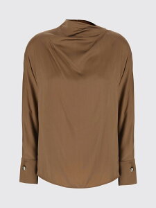 �}�b�N�X�}�[�� �X�e���f�B�I MAX MARA STUDIO �V���c ���f�B�[�X �u���E�� Shirts 2626196022600 Brown �֐� �������� 2026AW gi