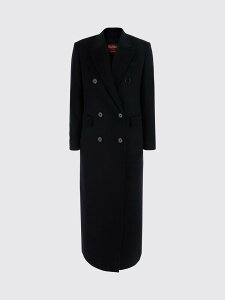 �}�b�N�X�}�[�� �X�e���f�B�I MAX MARA STUDIO �g�����`�R�[�g �R�[�g ���f�B�[�X �u���b�N Coats and trench coats 2626016012600 Black �֐� �������� 2026AW gi