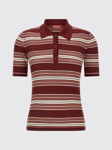 �}�b�N�X�}�[�� �X�e���f�B�I MAX MARA STUDIO �|���V���c ���f�B�[�X ���b�h Polo 26263660616000 Burgundy �֐� �������� 2026AW gi