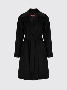 �}�b�N�X�}�[�� �X�e���f�B�I MAX MARA STUDIO �g�����`�R�[�g �R�[�g ���f�B�[�X �u���b�N Coats and trench coats 2626016172600 Black �֐� �������� 2026AW gi