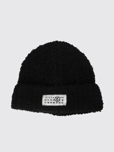 �G���G��6 ���]�� �}���W�F�� MM6 MAISON MARGIELA �n�b�g �X�q ���f�B�[�X �u���b�N Hats S62TB0009M13342 Black �֐� �������� 2026AW gi