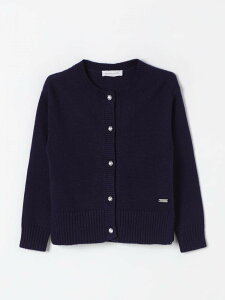 ���i���U MONNALISA �N���[�l�b�N�W�����p�[ �j�b�g�E�F�A �{�[�C�Y �u���[ Crew neck jumpers 17D8024090 �֐� �������� 2025AW gi