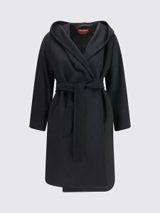 �}�b�N�X�}�[�� �X�e���f�B�I MAX MARA STUDIO �g�����`�R�[�g �R�[�g ���f�B�[�X �u���b�N Coats and trench coats 2626016091600 Black �֐� �������� 2026AW gi