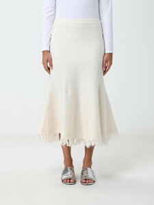 �{�b�e�K ���F�l�^ BOTTEGA VENETA �X�J�[�g ���f�B�[�X �z���C�g Skirts 873882V6LL0 White �֐� �������� 2026AW gi