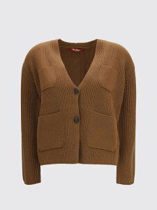 �}�b�N�X�}�[�� �X�e���f�B�I MAX MARA STUDIO �Z�[�^�[ �j�b�g�E�F�A ���f�B�[�X �u���E�� Knitwear 2626346042600 Brown �֐� �������� 2026AW gi